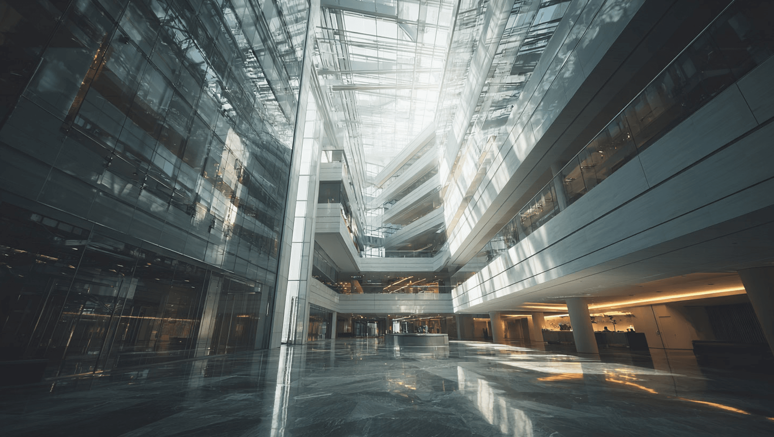 Institutional operations atrium