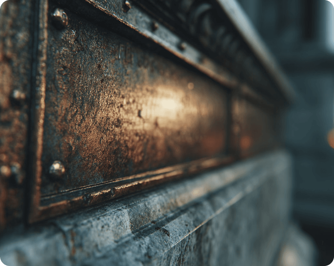 Luxury institutional interior with architectural lighting